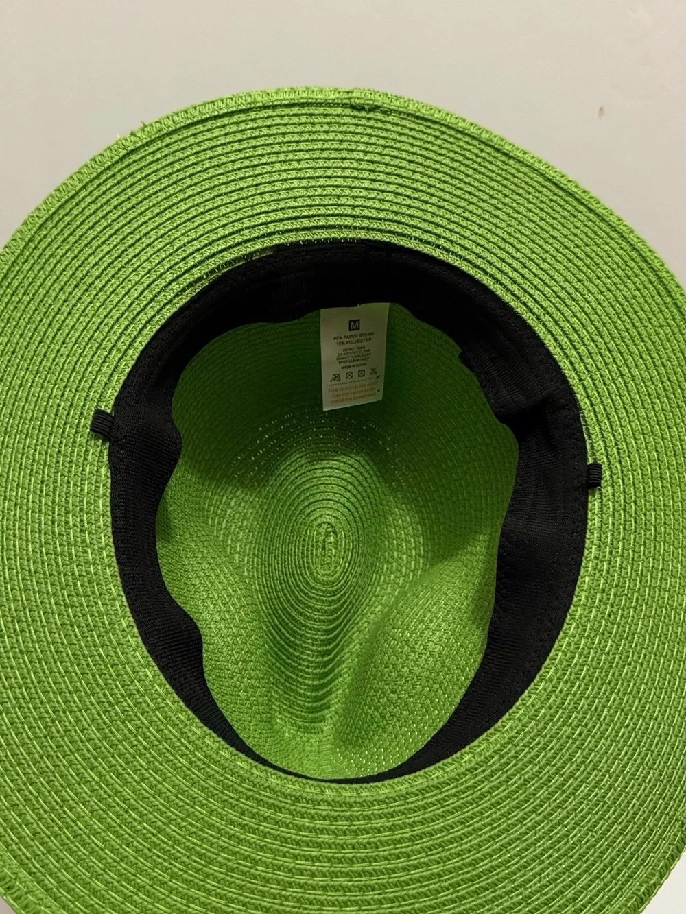Green Straw Sun Hat - Women’s Wide Brim